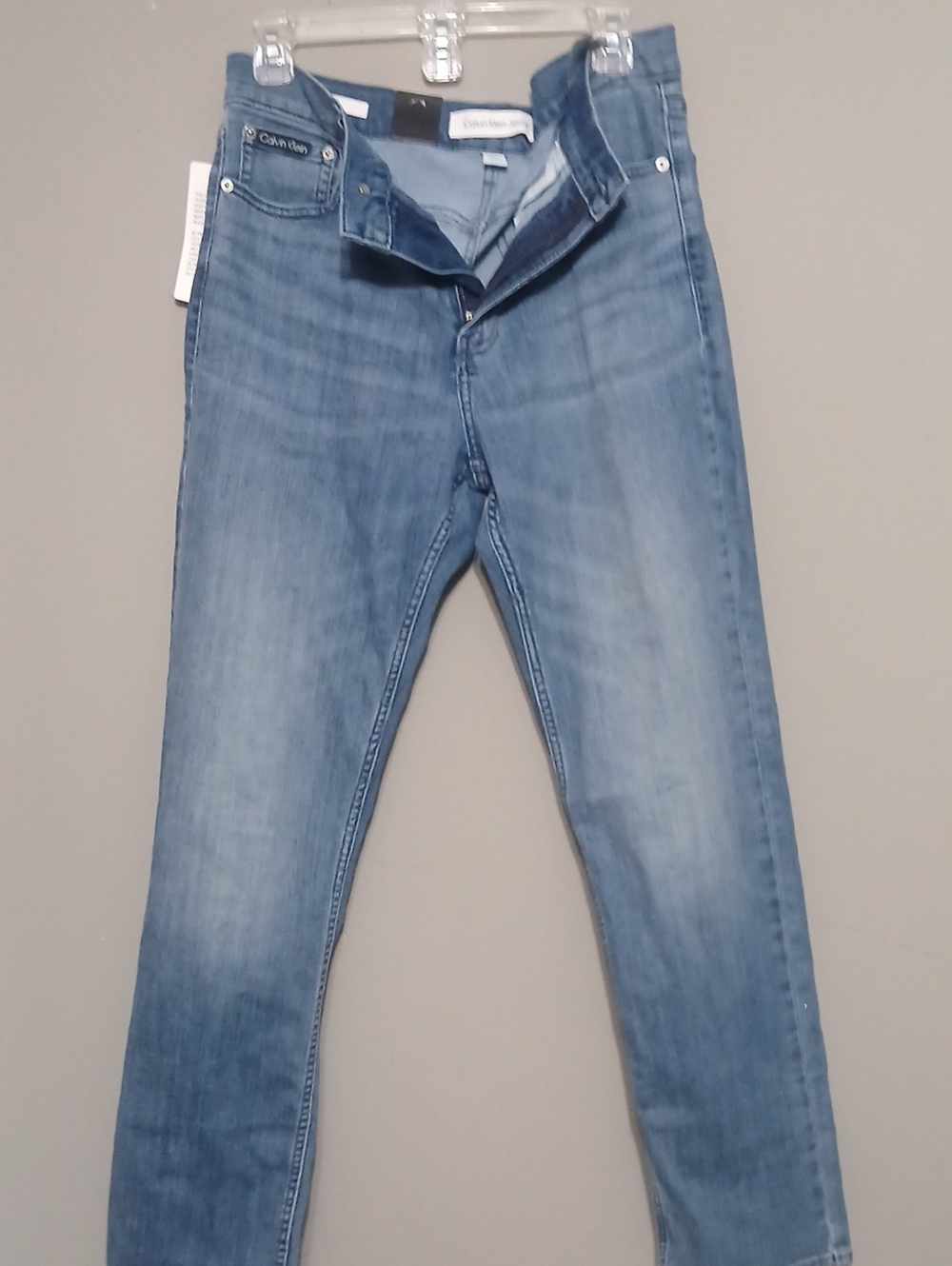 Calvin Klein Jeans Men’s Light Blue Straight Jeans